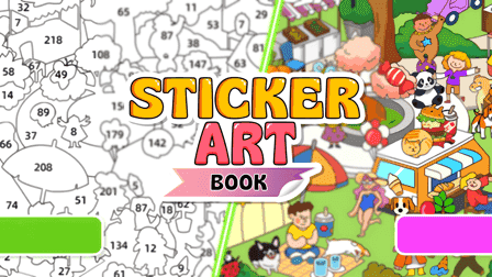 sticker art book puzzle