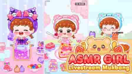 asmr girl: livestream mukbang