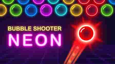 bubble shooter neon