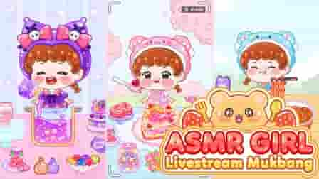 asmr girl: livestream mukbang