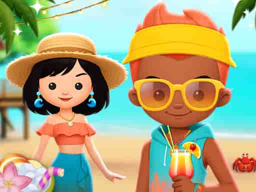 toca teens floating beach party