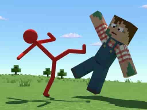 red stickman vs craftmans